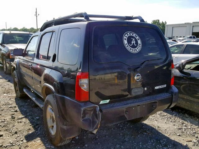 5N1ED28T33C644885 - 2003 NISSAN XTERRA XE BLACK photo 3