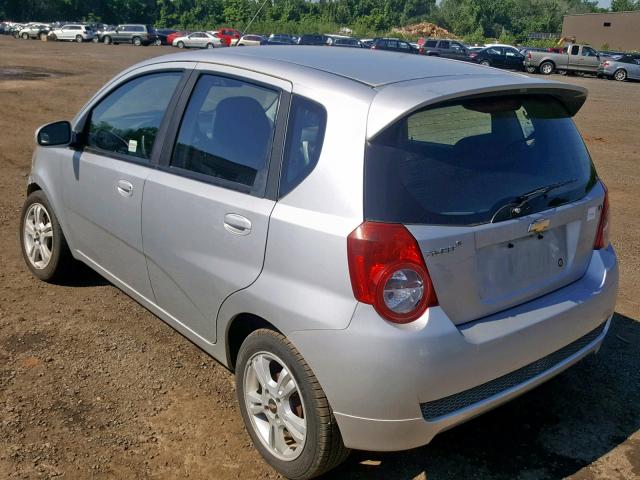 KL1TD6DE9BB226143 - 2011 CHEVROLET AVEO LS SILVER photo 3