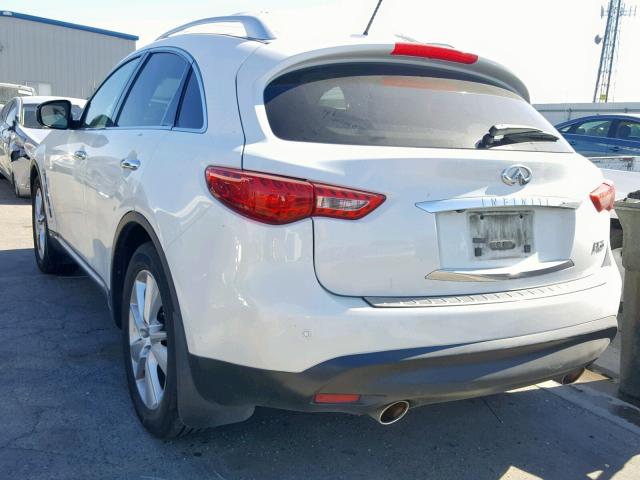 JN8AS1MU8CM120857 - 2012 INFINITI FX35 WHITE photo 3