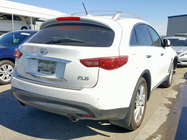 JN8AS1MU8CM120857 - 2012 INFINITI FX35 WHITE photo 4