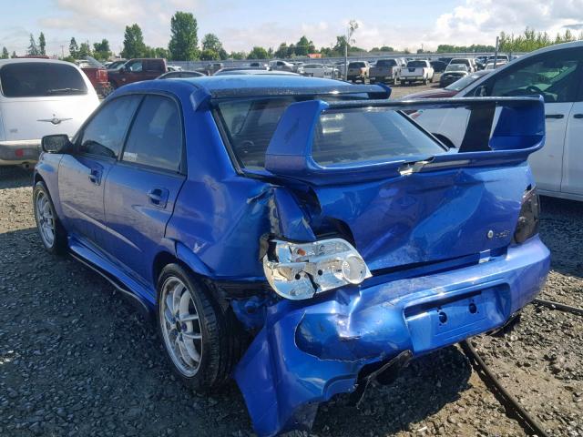 JF1GD70675L505481 - 2005 SUBARU IMPREZA WR BLUE photo 3