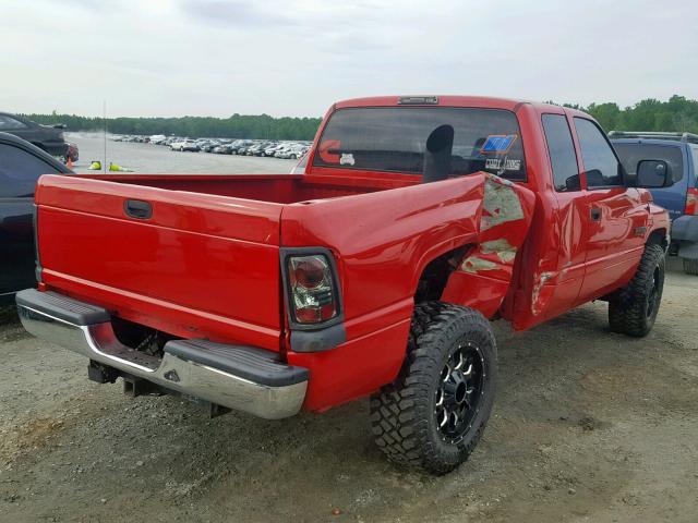 3B7KC2364XG167219 - 1999 DODGE RAM 2500 RED photo 4