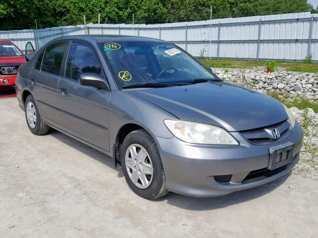 2HGES16315H035335 - 2005 HONDA CIVIC DX V GRAY photo 1