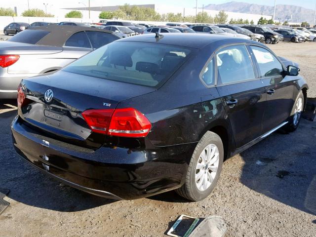 1VWAT7A32FC066146 - 2015 VOLKSWAGEN PASSAT S BLACK photo 4