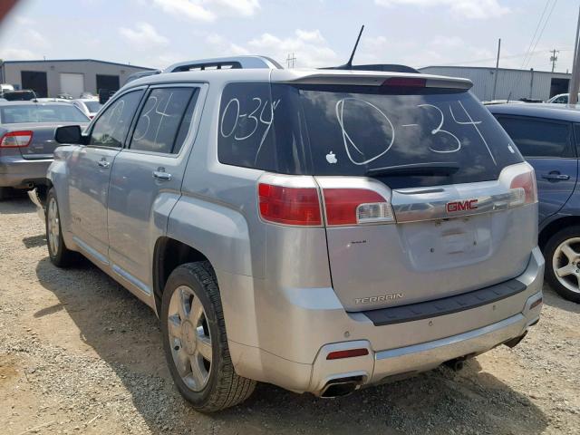 2GKFLYE32D6263143 - 2013 GMC TERRAIN DE SILVER photo 3