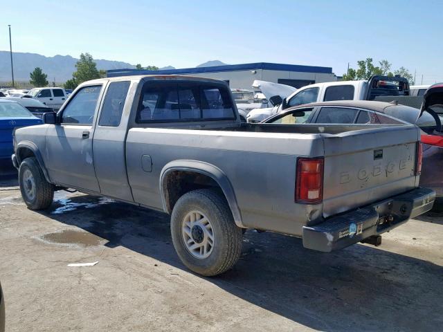 1B7GG23Y8PS270213 - 1993 DODGE DAKOTA GRAY photo 3