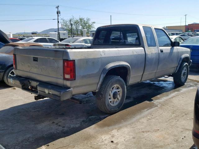 1B7GG23Y8PS270213 - 1993 DODGE DAKOTA GRAY photo 4