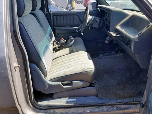 1B7GG23Y8PS270213 - 1993 DODGE DAKOTA GRAY photo 5