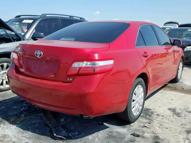 4T4BE46K17R008848 - 2007 TOYOTA CAMRY NEW RED photo 4