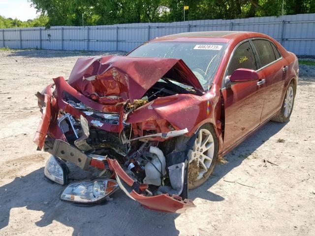 1G1ZE5E70BF338941 - 2011 CHEVROLET MALIBU LTZ 勃艮第红 照片 2