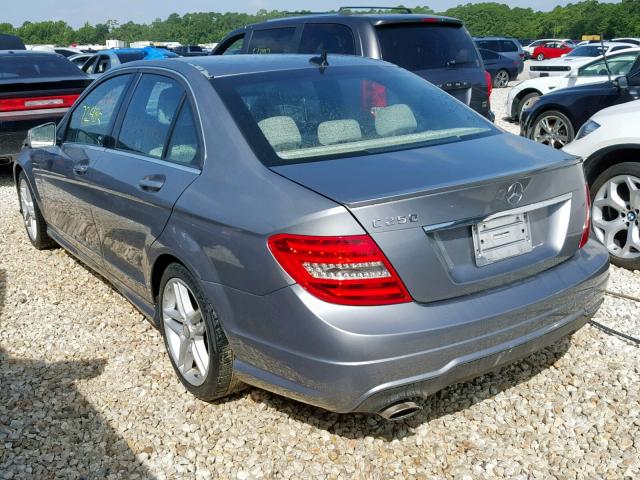 WDDGF4HB2CR191355 - 2012 MERCEDES-BENZ C 250 SILVER photo 3