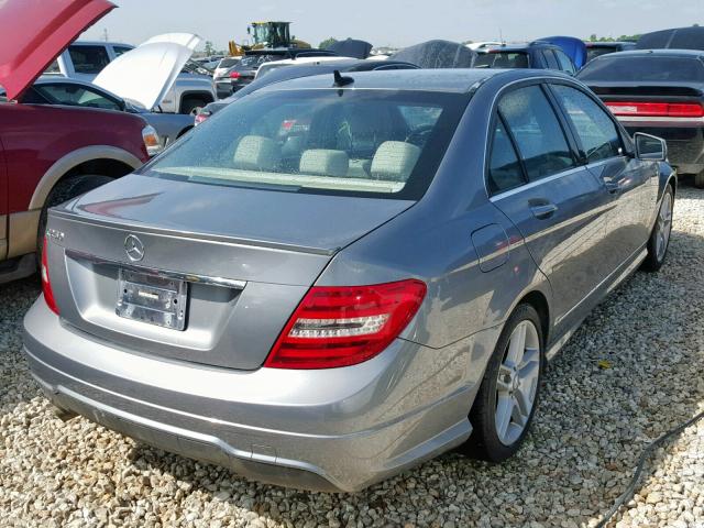 WDDGF4HB2CR191355 - 2012 MERCEDES-BENZ C 250 SILVER photo 4