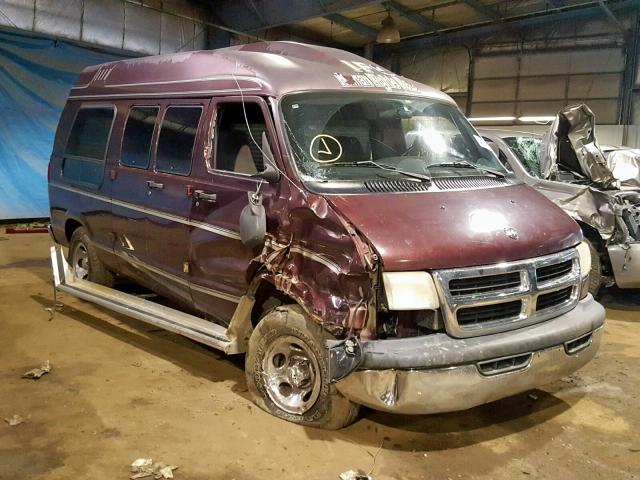 2B6HB11Y52K130868 - 2002 DODGE RAM VAN B1 BURGUNDY photo 9