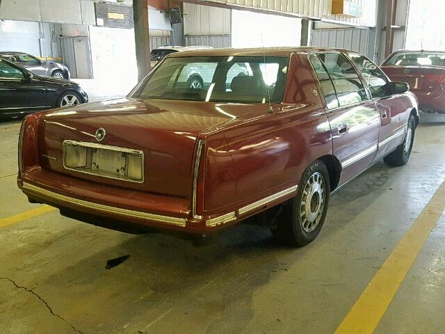 1G6KD54Y2WU743712 - 1998 CADILLAC DEVILLE BURGUNDY photo 4