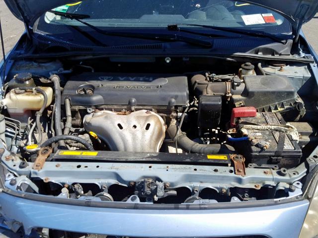 JTKDE167380226843 - 2008 TOYOTA SCION TC BLUE photo 7