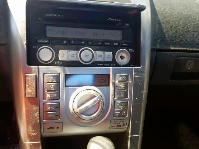 JTKDE167380226843 - 2008 TOYOTA SCION TC BLUE photo 9