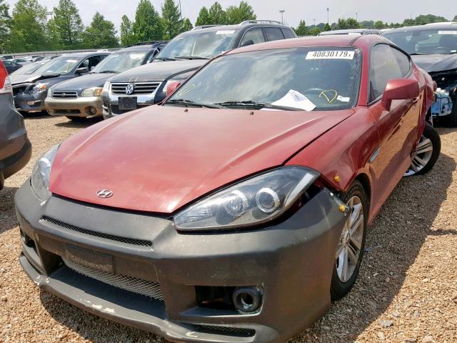 KMHHM66D37U246852 - 2007 HYUNDAI TIBURON GS GOLD photo 2