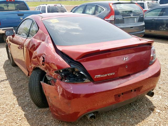 KMHHM66D37U246852 - 2007 HYUNDAI TIBURON GS GOLD photo 3