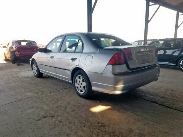 2HGES16355H536521 - 2005 HONDA CIVIC DX V SILVER photo 3