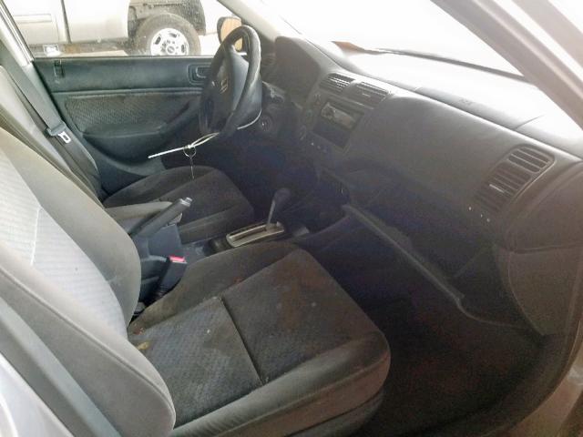 2HGES16355H536521 - 2005 HONDA CIVIC DX V SILVER photo 5