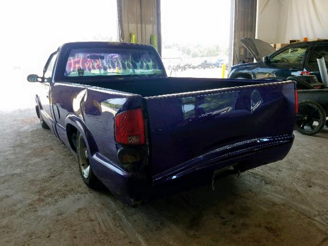 1GTCS1449S8508630 - 1995 GMC SONOMA PURPLE photo 3