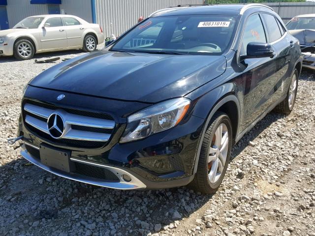 WDCTG4EB4HJ321727 - 2017 MERCEDES-BENZ GLA 250 BLACK photo 2