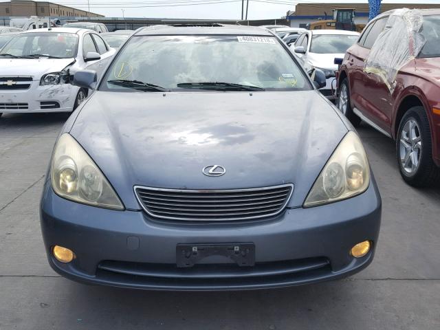 JTHBA30G365154166 - 2006 LEXUS ES 330 GRAY photo 9