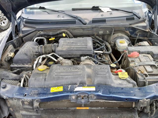 1B4HR48N82F141220 - 2002 DODGE DURANGO SL BLUE photo 7