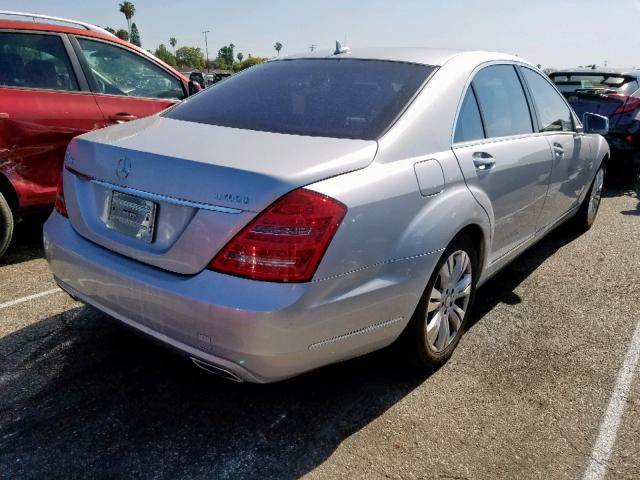 WDDNG9FB3AA310191 - 2010 MERCEDES-BENZ S 400 SILVER photo 4