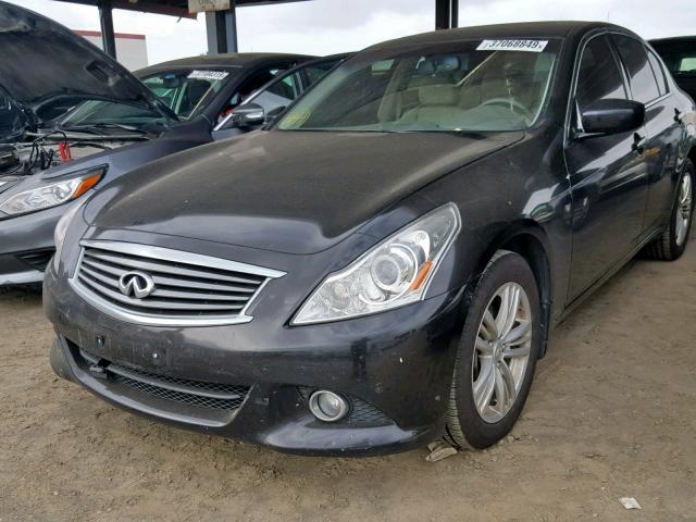 JN1CV6AR2CM975517 - 2012 INFINITI G37 BLACK photo 2