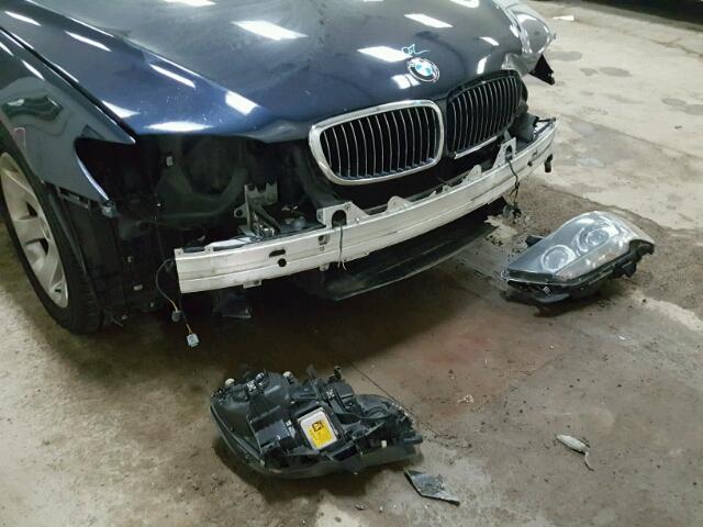 WBAHN83537DT74449 - 2007 BMW 750 BLUE photo 9