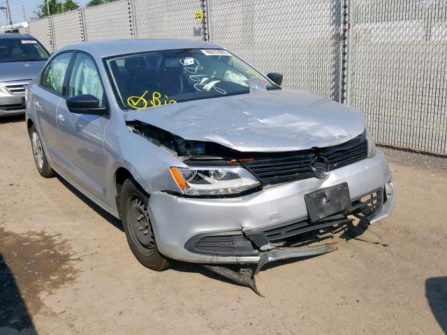 3VW2K7AJ9EM363563 - 2014 VOLKSWAGEN JETTA BASE SILVER photo 1