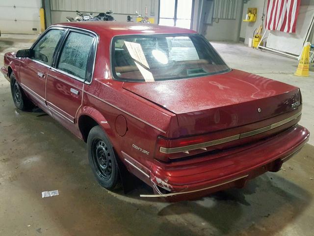 1G4AG55M9S6457006 - 1995 BUICK CENTURY SP RED photo 3