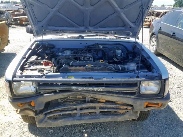 JT4RN81A1M0084110 - 1991 TOYOTA PICKUP 1/2 BLUE photo 7