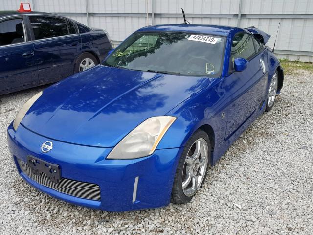 JN1AZ34DX5M601735 - 2005 NISSAN 350Z COUPE BLUE photo 2