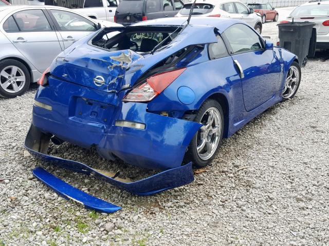 JN1AZ34DX5M601735 - 2005 NISSAN 350Z COUPE BLUE photo 4