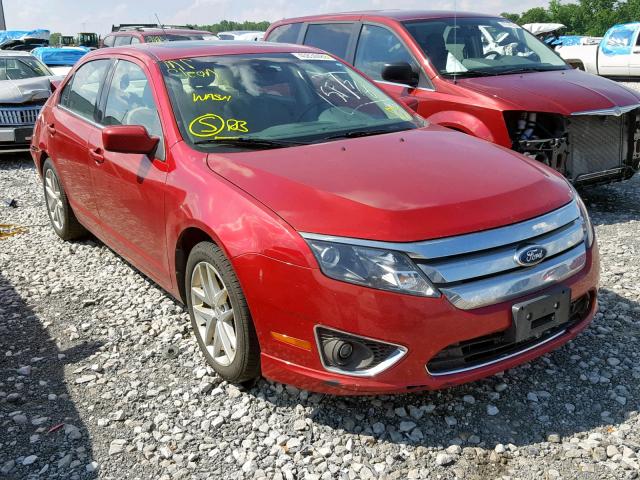 3FAHP0JG6CR217198 - 2012 FORD FUSION SEL RED photo 1
