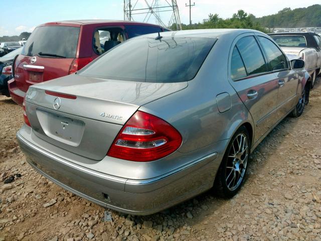 WDBUF83J55X173920 - 2005 MERCEDES-BENZ E 500 4MAT GRAY photo 4