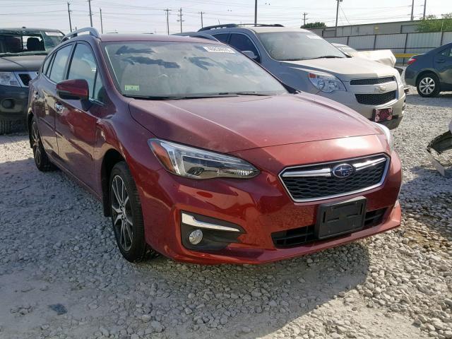 4S3GTAU69H3745916 - 2017 SUBARU IMPREZA LI RED photo 1