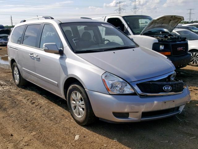 KNDMG4C73B6378794 - 2011 KIA SEDONA LX SILVER photo 1