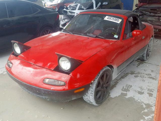 JM1NA3516N1301315 - 1992 MAZDA MX-5 MIATA RED photo 2