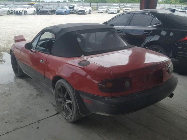 JM1NA3516N1301315 - 1992 MAZDA MX-5 MIATA RED photo 3