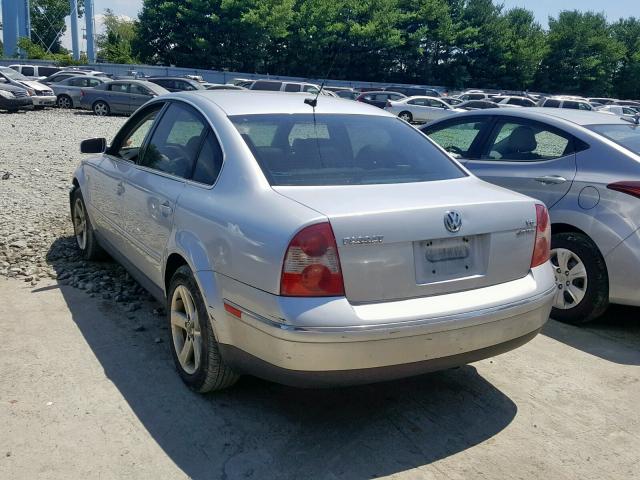 WVWTH63B84P149520 - 2004 VOLKSWAGEN PASSAT GLX SILVER photo 3