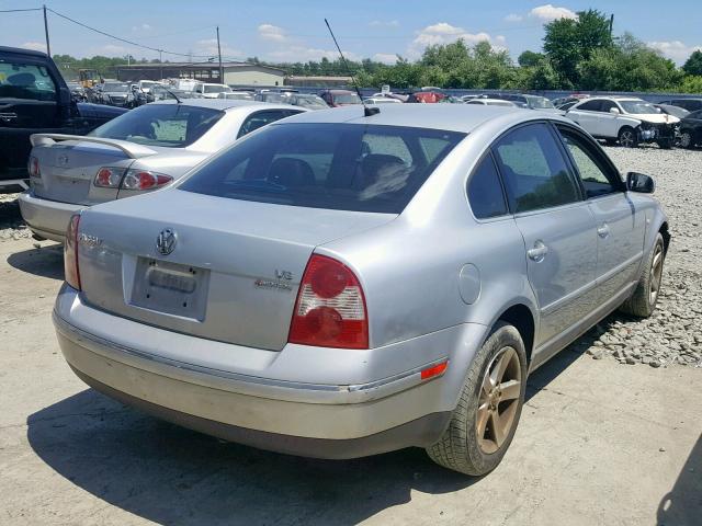 WVWTH63B84P149520 - 2004 VOLKSWAGEN PASSAT GLX SILVER photo 4