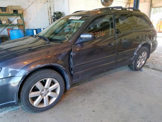 4S4BP62C477305948 - 2007 SUBARU OUTBACK OU GRAY photo 9