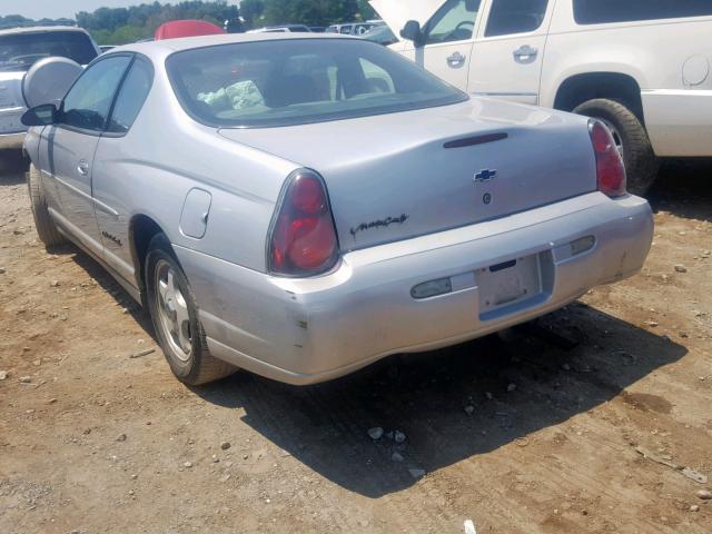 2G1WW12E039444831 - 2003 CHEVROLET MONTE CARL SILVER photo 3