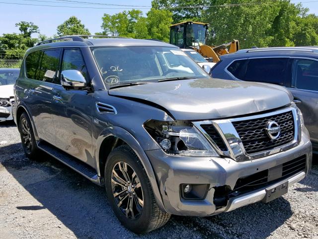 JN8AY2NE2J9731639 - 2018 NISSAN ARMADA PLA GRAY photo 1