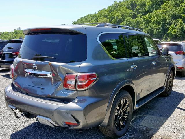 JN8AY2NE2J9731639 - 2018 NISSAN ARMADA PLA GRAY photo 4