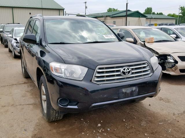 5TDBK3EH1AS018007 - 2010 TOYOTA HIGHLANDER BLACK photo 1