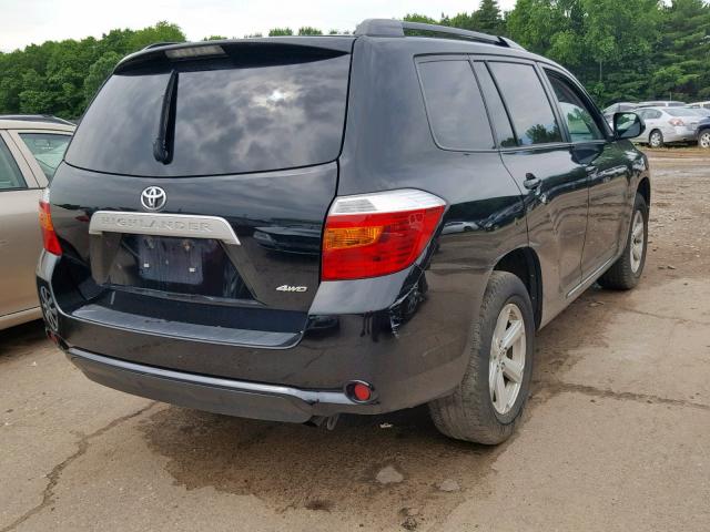 5TDBK3EH1AS018007 - 2010 TOYOTA HIGHLANDER BLACK photo 4